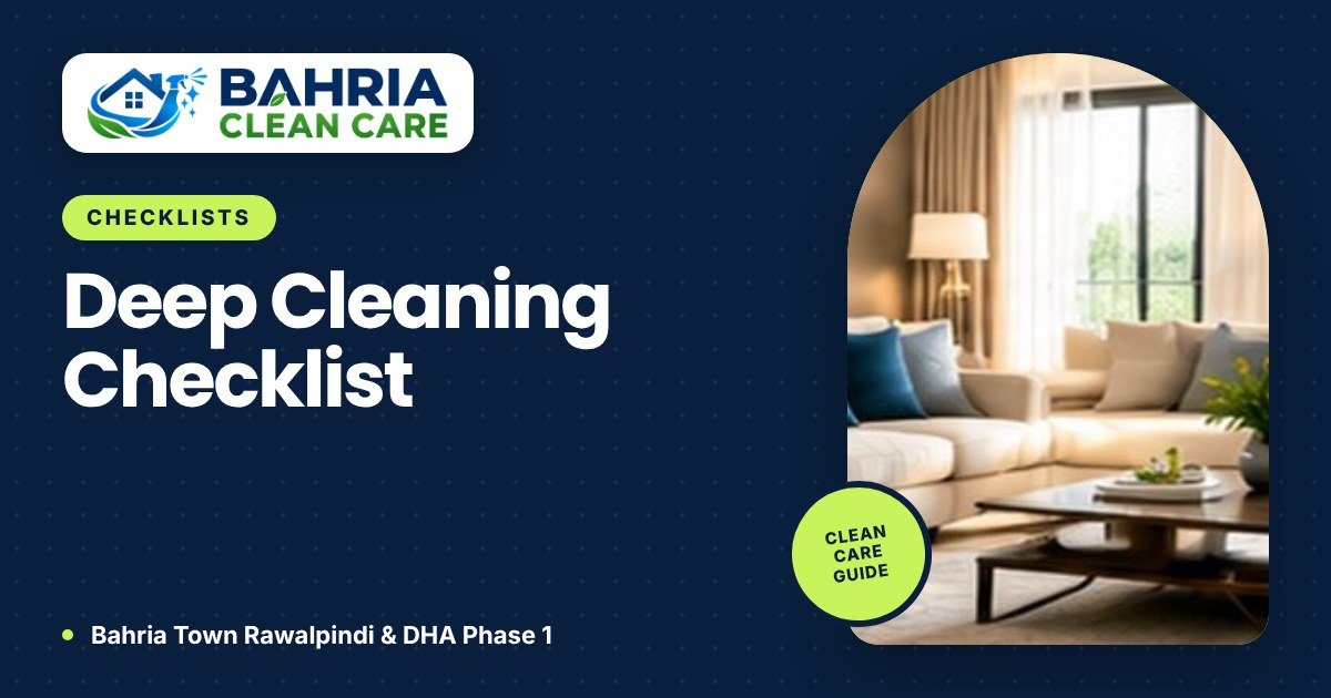 Deep Cleaning Checklist: A Room-by-Room Guide for Your Home